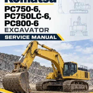 Komatsu PC750-6, PC750LC-6, PC800-6 Excavator Service Manual