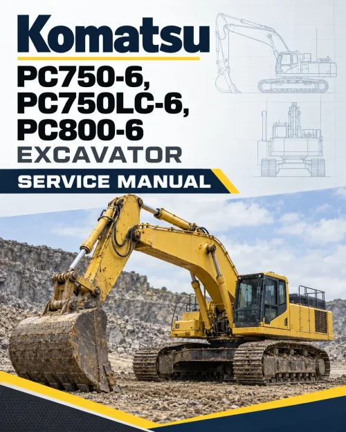 Komatsu PC750-6, PC750LC-6, PC800-6 Excavator Service Manual