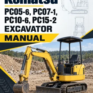 Komatsu PC05-6, PC07-1, PC10-6, PC15-2 Excavator Manual