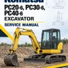 Komatsu PC20-6, PC30-6, PC40-6 Excavator Service Manual Komatsu PC20-6, PC30-6, PC40-6 Excavator Service Manual