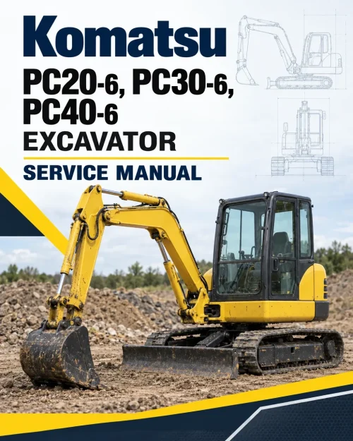 Komatsu PC20-6, PC30-6, PC40-6 Excavator Service Manual