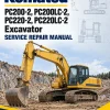 Komatsu PC200-2, PC200LC-2, PC220-2, PC220LC-2 Excavator Manual