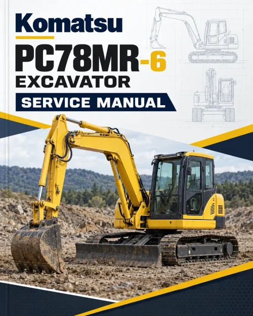 Komatsu PC78MR-6 Excavator Service Manual