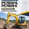Komatsu PC78UU-6, PC78US-6 Excavator Service Manual Komatsu PC78UU-6, PC78US-6 Excavator Service Manual