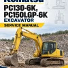 Komatsu PC130-6K, PC150LGP-6K Excavator Service Manual Komatsu PC130-6K, PC150LGP-6K Excavator Service Manual