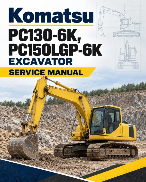 Komatsu PC130-6K, PC150LGP-6K Excavator Service Manual Komatsu PC130-6K, PC150LGP-6K Excavator Service Manual