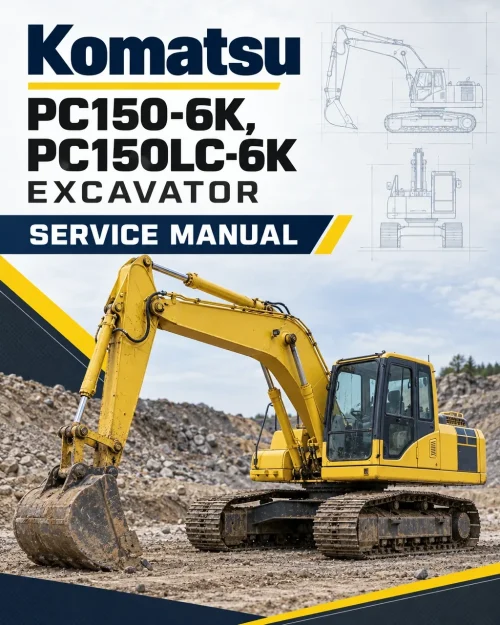 Komatsu PC150-6K, PC150LC-6K Excavator Service Manual