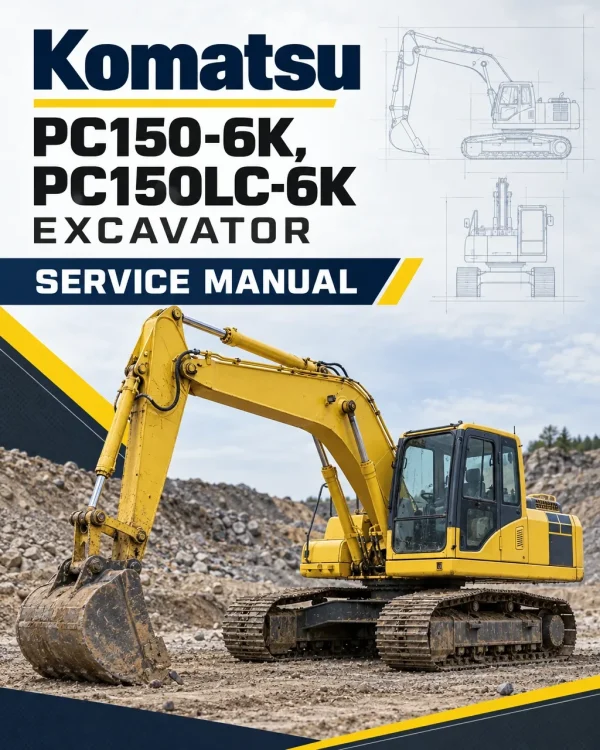 Komatsu PC150-6K, PC150LC-6K Excavator Service Manual