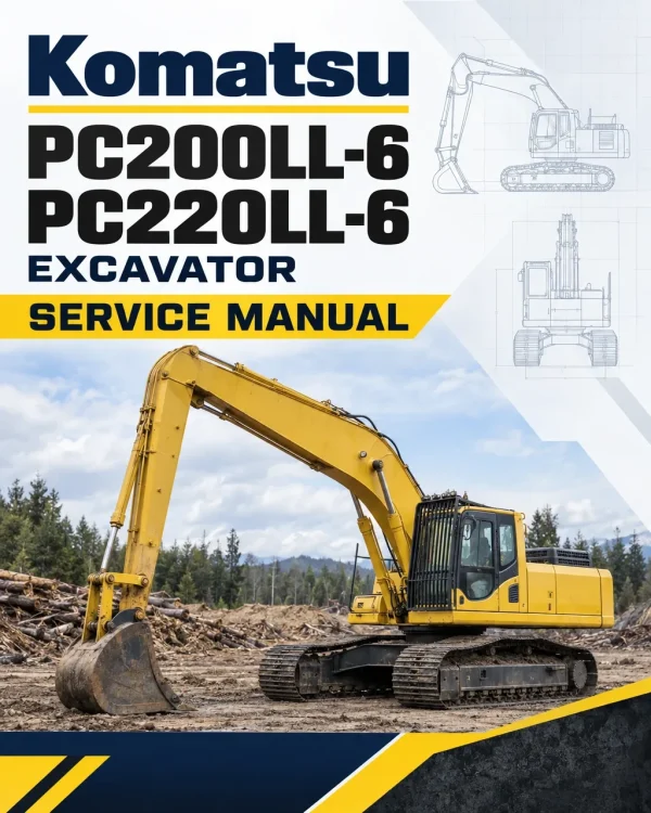 Komatsu PC200LL-6 PC220LL-6 Excavator Service Manual Komatsu PC200LL-6 PC220LL-6 Excavator Service Manual