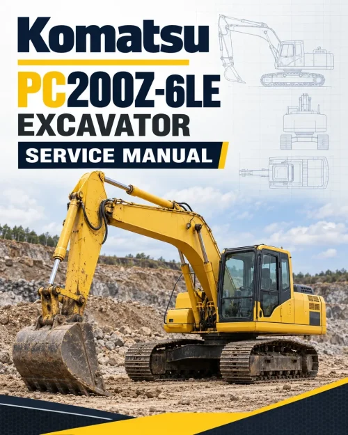 Komatsu PC200Z-6LE Excavator Service Manual Komatsu PC200Z-6LE Excavator Service Manual