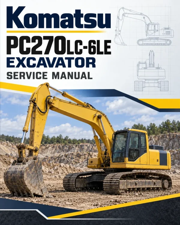Komatsu PC270LC-6LE Excavator Service Manual Komatsu PC270LC-6LE Excavator Service Manual