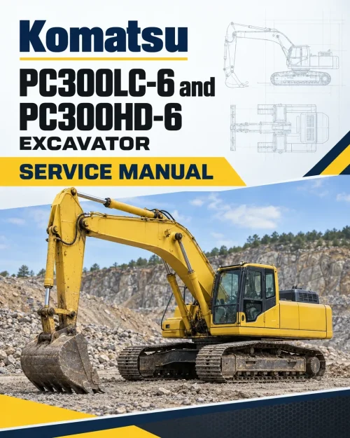 Komatsu PC300LC-6 and PC300HD-6 Excavator Service Manual Komatsu PC300LC-6 and PC300HD-6 Excavator Service Manual