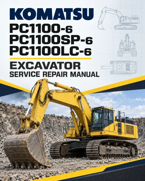 Komatsu PC1100-6, PC1100SP-6, PC1100LC-6 Excavator Manual Komatsu PC1100-6, PC1100SP-6, PC1100LC-6 Excavator Manual
