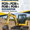 Komatsu PC25-1, PC30-7, PC40-7, PC45-1 Excavator Service Manual