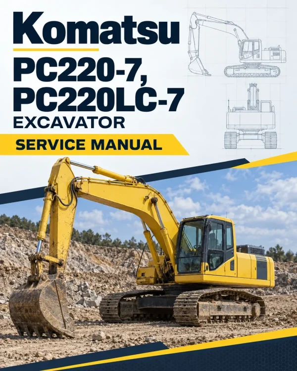 Komatsu PC220-7, PC220LC-7 Excavator Service Manual Komatsu PC220-7, PC220LC-7 Excavator Service Manual