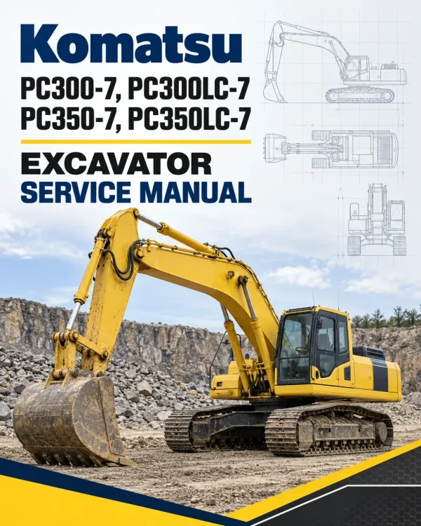 Komatsu PC300-7, PC300LC-7, PC350-7, PC350LC-7 Excavator Service Manual