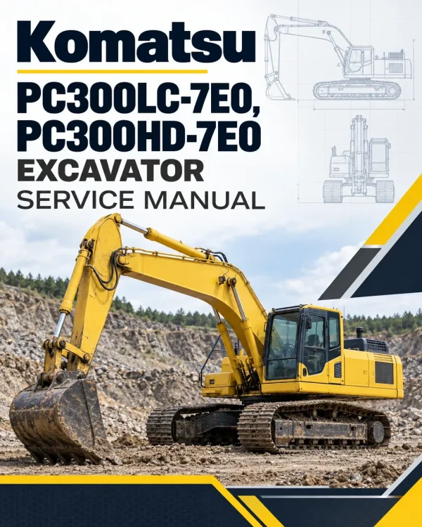 Komatsu PC300LC-7E0, PC300HD-7E0 Excavator Service Manual Komatsu PC300LC-7E0, PC300HD-7E0 Excavator Service Manual