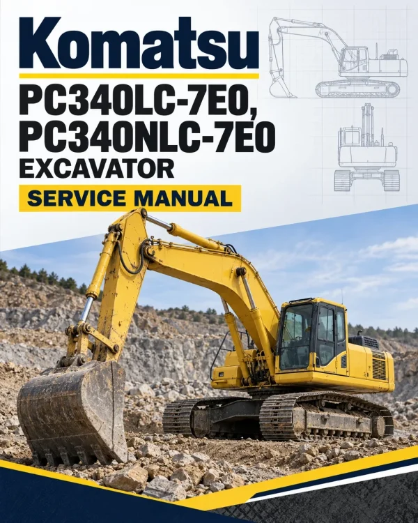Komatsu PC340LC-7E0, PC340NLC-7E0 Excavator Service Manual