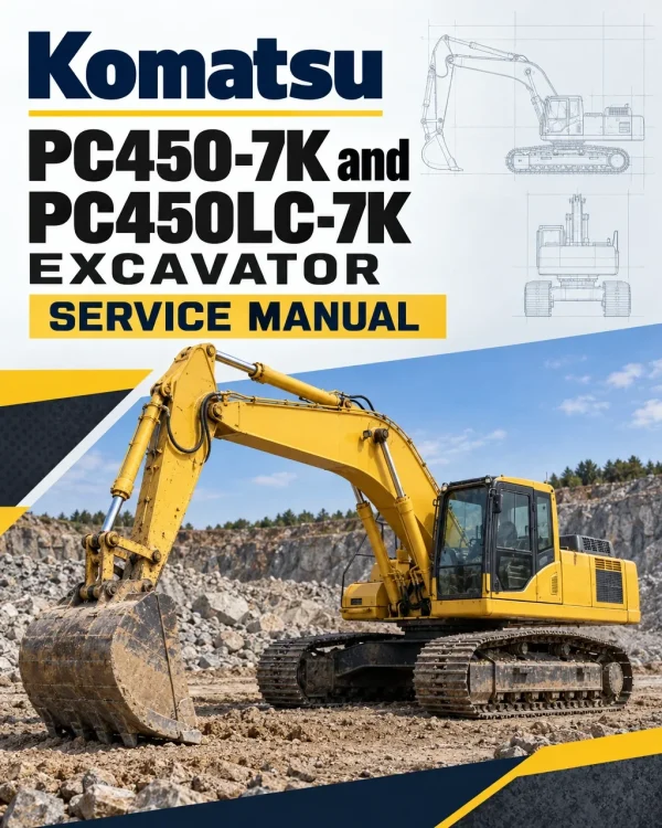 Komatsu PC450-7K and PC450LC-7K Excavator Service Manual Komatsu PC450-7K and PC450LC-7K Excavator Service Manual