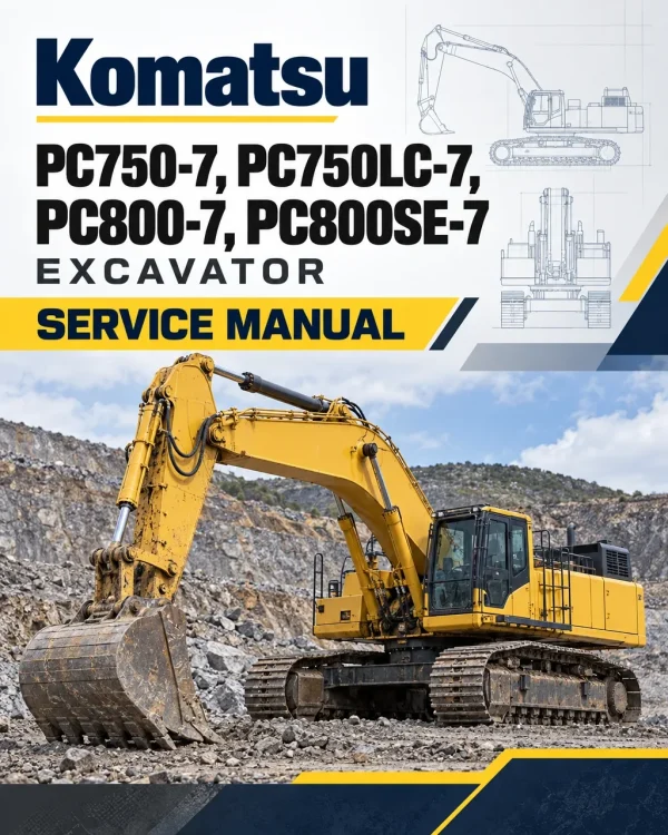 Komatsu PC750-7, PC750LC-7, PC800-7, PC800SE-7 Excavator Service Manual Komatsu PC750-7, PC750LC-7, PC800-7, PC800SE-7 Excavator Service Manual