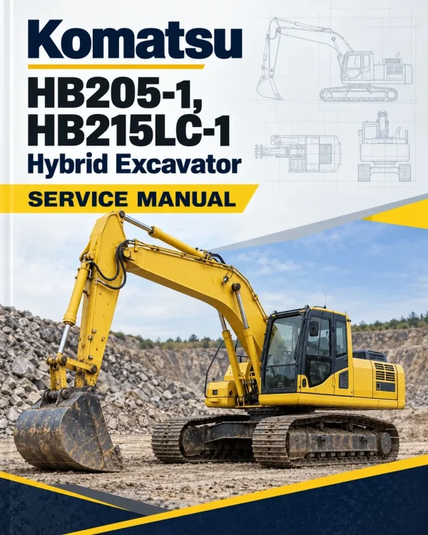 Komatsu HB205-1, HB215LC-1 Hybrid Excavator Service Manual Komatsu HB205-1, HB215LC-1 Hybrid Excavator Service Manual