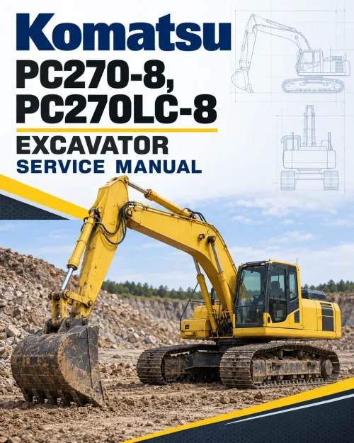 Komatsu PC270-8, PC270LC-8 Excavator Service Manual Komatsu PC270-8, PC270LC-8 Excavator Service Manual