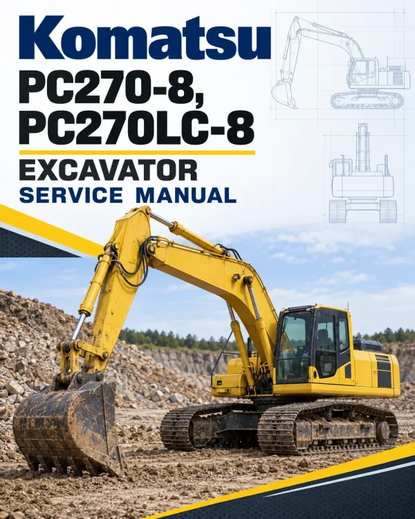 Komatsu PC270-8, PC270LC-8 Excavator Service Manual