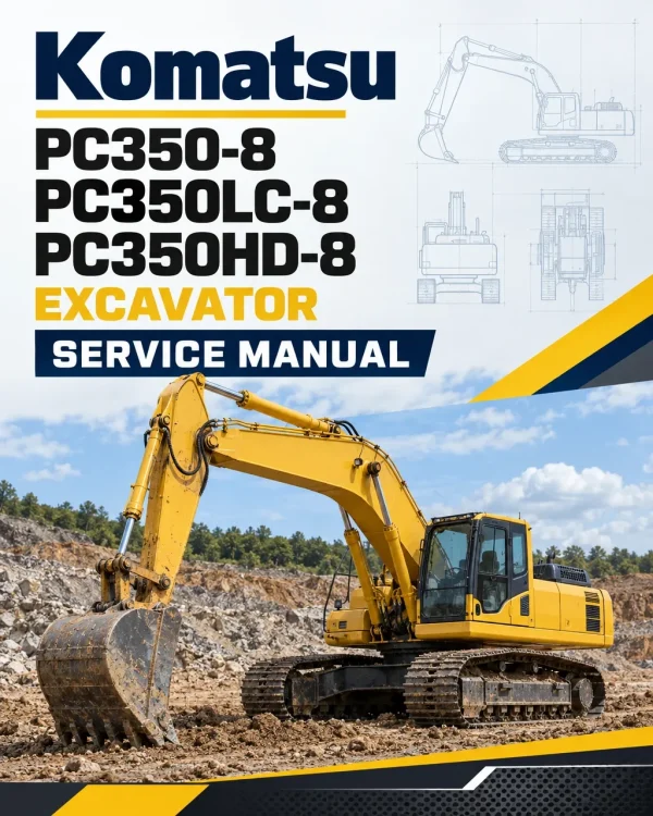 Komatsu PC350-8, PC350LC-8, PC350HD-8 Excavator Service Manual Komatsu PC350-8, PC350LC-8, PC350HD-8 Excavator Service Manual
