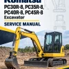 Komatsu PC30R-8, PC35R-8, PC40R-8, PC45R-8 Excavator Service Manual