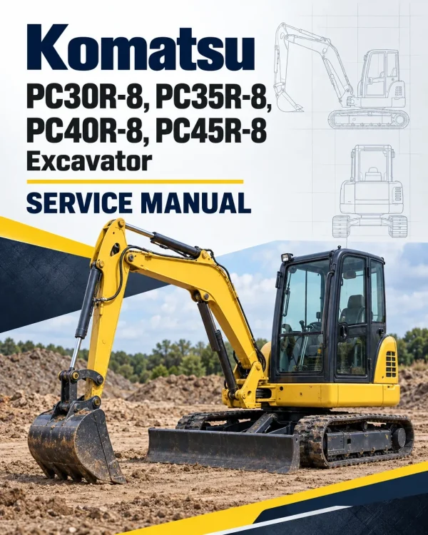 Komatsu PC30R-8, PC35R-8, PC40R-8, PC45R-8 Excavator Service Manual