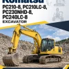 Komatsu PC210-8, PC210LC-8, PC230NHD-8, PC240LC-8 Excavator Manual