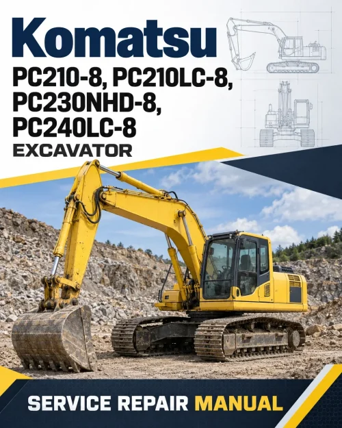 Komatsu PC210-8, PC210LC-8, PC230NHD-8, PC240LC-8 Excavator Manual Komatsu PC210-8, PC210LC-8, PC230NHD-8, PC240LC-8 Excavator Manual