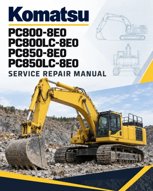 Komatsu PC800-8E0, PC800LC-8E0, PC850-8E0, PC850LC-8E0 Manual Komatsu PC800-8E0, PC800LC-8E0, PC850-8E0, PC850LC-8E0 Manual