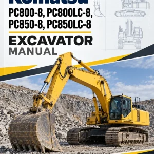 Komatsu PC800-8, PC800LC-8, PC850-8, PC850LC-8 Excavator Manual Komatsu PC800-8, PC800LC-8, PC850-8, PC850LC-8 Excavator Manual