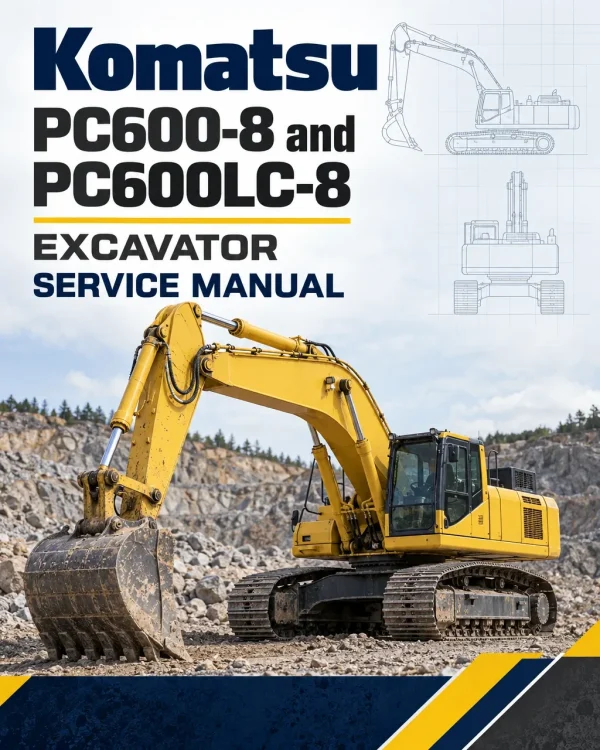 Komatsu PC600-8 and PC600LC-8 Excavator Service Manual Komatsu PC600-8 and PC600LC-8 Excavator Service Manual