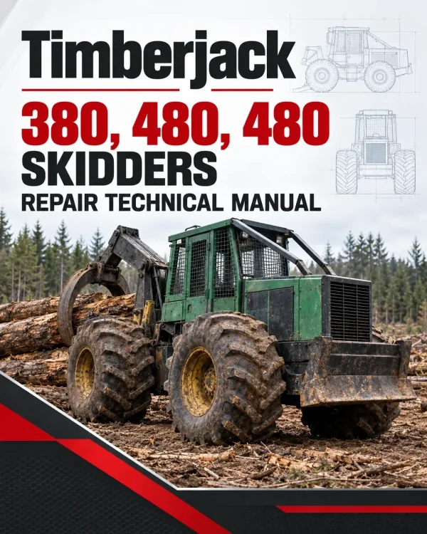 Timberjack 380, 480, 480 Skidders Repair Technical Manual (F276794)