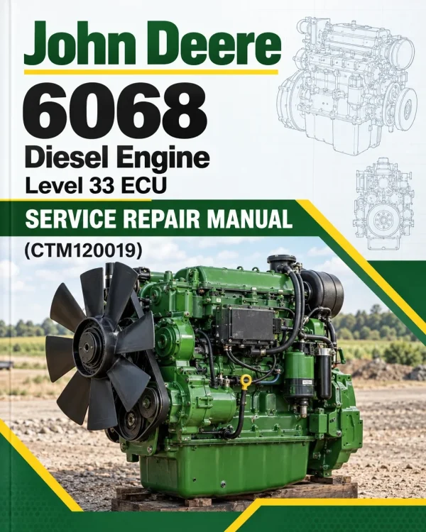 John Deere 6068 Diesel Engine Level 33 ECU Service Repair Manual (CTM120019) John Deere 6068 Diesel Engine Level 33 ECU Service Repair Manual (CTM120019)