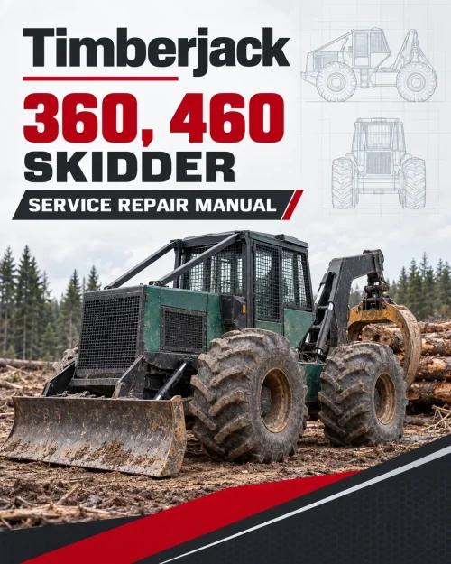 Timberjack 360, 460 Skidder Service Repair Manual (SN 96200 and up)