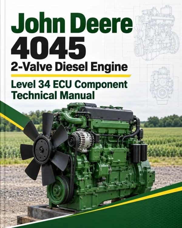 John Deere 4045 2-Valve Diesel Engine Level 34 ECU Component Technical Manual (CTM148719)