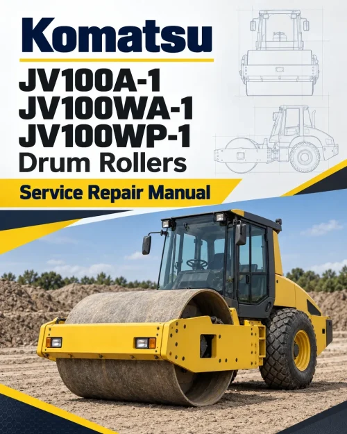 Komatsu JV100A-1, JV100WA-1, JV100WP-1 Drum Rollers Manual Komatsu JV100A-1, JV100WA-1, JV100WP-1 Drum Rollers Manual