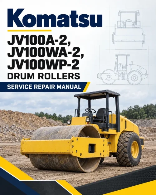 Komatsu JV100A-2, JV100WA-2, JV100WP-2 Drum Rollers Manual Komatsu JV100A-2, JV100WA-2, JV100WP-2 Drum Rollers Manual