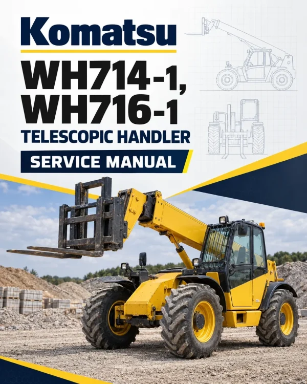 Komatsu WH714-1, WH716-1 Telescopic Handler Service Manual Komatsu WH714-1, WH716-1 Telescopic Handler Service Manual