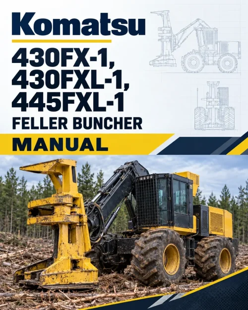 Komatsu 430FX-1, 430FXL-1, 445FXL-1 Feller Buncher Manual Komatsu 430FX-1, 430FXL-1, 445FXL-1 Feller Buncher Manual