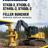 Komatsu XT430-2, XT430L-2, XT445L-2, XT450L-2 Feller Buncher Manual