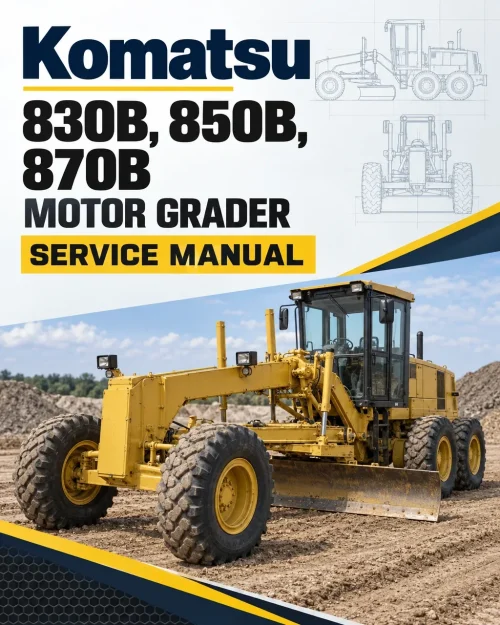 Komatsu 830B, 850B, 870B Motor Grader Service Manual Komatsu 830B, 850B, 870B Motor Grader Service Manual