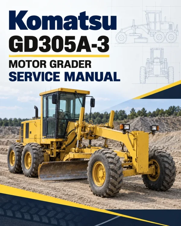 Komatsu GD305A-3 Motor Grader Service Manual Komatsu GD305A-3 Motor Grader Service Manual