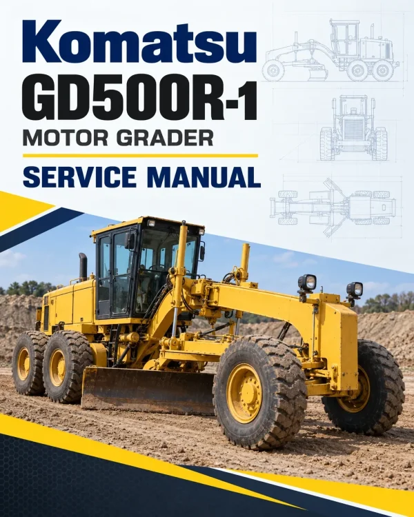 Komatsu GD500R-1 Motor Grader Service Manual Komatsu GD500R-1 Motor Grader Service Manual