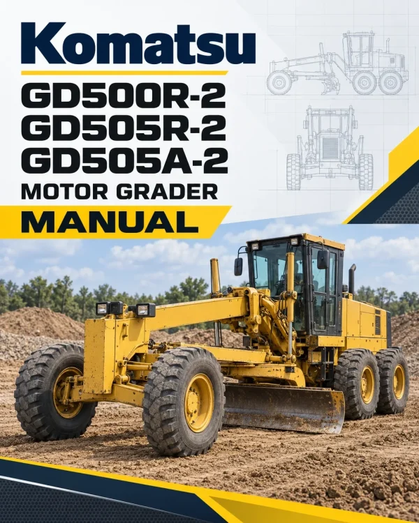 Komatsu GD500R-2, GD505R-2, GD505A-2 Motor Grader Manual