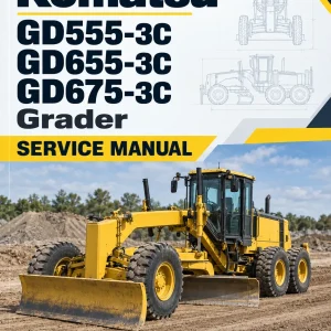 Komatsu GD555-3C, GD655-3C, GD675-3C Grader Service Manual Komatsu GD555-3C, GD655-3C, GD675-3C Grader Service Manual
