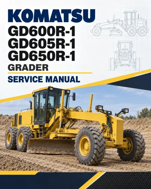 Komatsu GD600R-1, GD605R-1, GD650R-1 Grader Service Manual Komatsu GD600R-1, GD605R-1, GD650R-1 Grader Service Manual